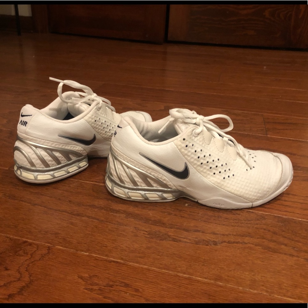 Boys Nike Air leather white sneakers 5